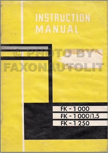 1955 1960 Ford Fk 1000 1250 Owner S Manual Original Van Pick Up Small Bus Ford Export Amazon Com Books