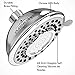 PurpleDrip High Pressure 2.5 GPM Shower Head, Chrome Finish