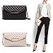 Liraly Crossbody Bags For Women Shoulder Bag Leather Bag Clutch Handbag Tote Purse Hobo Messenger (Black)