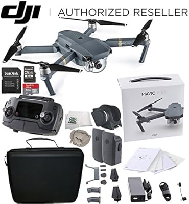 dji mavic pro collapsible quadcopter drone essentials bundle