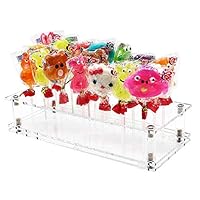 DYCacrlic Acrylic Cake Pop Stand Holder for Bakeries and Special Events,Clear Acrylic Cake Pop Lollipop Sticks Display Holder for Weddings Baby Showers Birthday Parties Anniversaries Halloween Candy Decorative