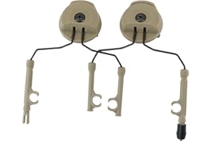 Hearangel COM Rail Adapter Mouting Adapter Compatible with COMTAC Headsets & MTEK M-LOK Helmets for Airsoft Sports