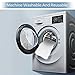 Fushing 5Pcs Steam Mop Pads, Washable Microfiber Cleaning Steamer Replacement Pads for Shark Steam & Spray Mop S3101 S3251 SK460 SK410 S3101n2 S3250 SK435CO SK140 SK141,White