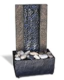 Cascading Rain Wall LED Tabletop Water Fountain with Adapter (included)