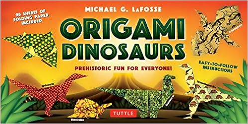 Origami Dinosaurs Kit Prehistoric Fun For Everyone Origami Kit With 2 Books 98 Papers 20 Projects Prehistoric Fun For Everyone Kit Includes 2 Projects And 98 High Quality Origami Papers Amazon Co Uk Lafosse
