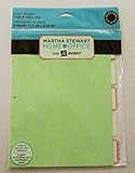 Martha Stewart Home Office with Avery® Paper Dividers, Assorted, 8-1/2 x 11, 5-Tab Set