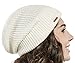LETHMIK Merino Wool Slouchy Beanie,Mens&Womens Long Winter Hat Mesh Knit Cap Skully