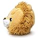 Plush Animal Head Mask Costume | Fun Furry Mascot Head with Mouth Opening (Lion) Gold