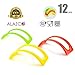 12pc Colorful Stackable ALAZCO Taco Holder Stand Server - For Soft & Hard Shell Taco - Backyard Party Picnic Fiesta (4 Red, 4 Green, 4 Yellow) BPA Free