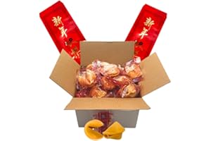 Fortune Cookies Bundle – 40 Individually Wrapped + 2 Chinese Money Envelopes (Designs Vary) – Boxed for Protection – Perfect 