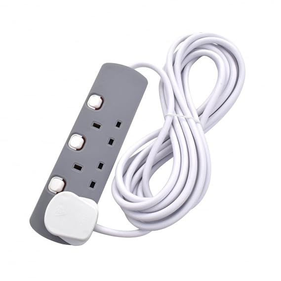 3 / 4 / 5 / 6 Gang Way Extension Lead Multi Plug Amazon.co.uk