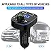 AIKESI Bluetooth FM Transmitter for Car Kit Portable Wireless Radio Adapter&Mp3 Music Stereo Adapter Dual USB Ports Quick Charge 3.0 Handsfree Call Car Charger for iPhone/Samsung/LG (Black-HY82)