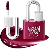 CORALHAZE Glow Lock Jelly Tint 108 Juicy, Hydrating Water Glow Lip Stain, Non-Sticky Juicy Gloss, Long Lasting Glass Shine & Dewy Finish, Lightweight Moisturizing Lip Care, Korean Makeup