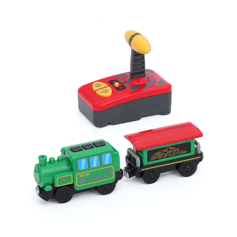 Photo 1 of Remote Control Train Electric Magnetic Locomotive Train Toy Sets Compatible with Wooden Track for Kids Toddler Boys and Girls Gift Present