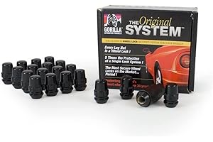 Gorilla Automotive 71643NBC Black 14mm x 1.5 Wheel Lock, (Pack of 20)