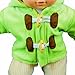 The Queen's Treasures 15 Inch Doll Clothes Designed for Use with Bitty Baby Dolls, Green & Cream Overalls, Shirt, Jacket & Shoes, Compatible with American Girl's Bitty Baby Twins