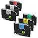 Anycolor 6-Pack Compatible with Brother P Touch TZe TZ Label Tape 12mm 0.47 Laminated (White/Clear/Red/Blue/Yellow/Green) for Ptouch PT-D210 PT-H110 PT-D220 PTD400 PTD410 Label Maker