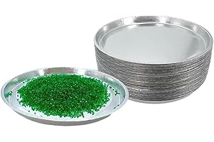 Gaicabi 50 Pcs Aluminum Sample Pans 90mm Weight Scale Tray for Moisture Analyzer Laboratory Balance Dish Plate