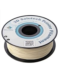 solutech Impresora 3d filamento, color beige PLA, filamentos de 1,75 mm Filamento, dimensional Precisión +  0,03 mm, 2,2 libras (1.0kg) 100  plástico EE. UU.