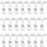 50 Pieces Plastic Sign Holder Clip Clear Food Signs