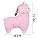 Alpacasso 17'' Pink Plush Alpaca, Cute Stuffed Animals Toys.(Nightcap)