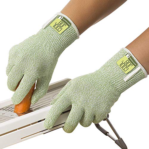 COOLJOB-Cut-Resistant-Gloves-Bamboo-Cut-Proof-Work-Gloves-Food-Grade-Protection-Cutting-Gloves-for-Kitchen-Cooking-Bamboo-Green-Large-Oversize1-pair-L