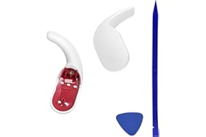 KNOMIX White Left&Right Replacement Parts Ear Hook Wingtip for Fit Pro True Wireless-1pair