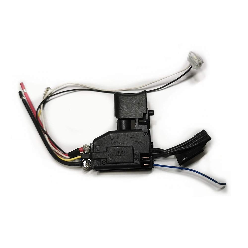 Makita Original Switch Unit, Actuator Type Push Button, Operation Mode ON-OFF, Color Various, Model 632F27-4 (DDF482, DHP482)