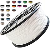 Melca 1.75 3D Printer Filament PLA 1kg +/- 0.03mm, White 1.75mm (#F4F4F4) - New