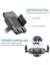 Pobon - Soporte de teléfono para coche con soporte giratorio de 360° para iPhone Xs XS MAX XR X 8 8Plus 7 7Plus, Samsung Galaxy S10 Plus S10 S10e Note 9 Note 8, GPS, etc.