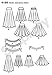 Simplicity Pattern 4188 Misses Skirts with Length Variations and Belt Sizes 8-10-12-14-16