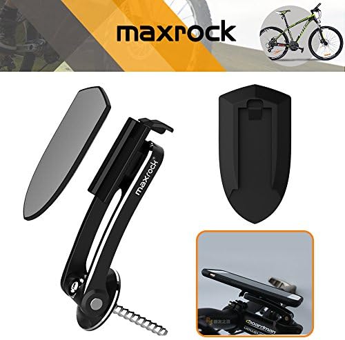 MAXROCK (TM) Adjustable Compact Cycling Cellphone Holders Stem Cap Mount With Aluminium Alloy Material Bike Mount for Smart Phones, GPS, Video Recorder. (Black)… (Stem Cap Mount)