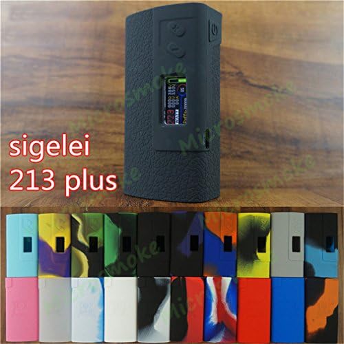 1Pc Silicone Case Sigelei Mod Sigelei Fuchai 213 Plus TC Mod Sigelei 213 Vape Rubber Box Skin Cover 31G Thicker Tough Wholesale