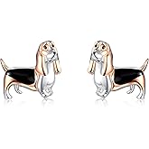 Dreamboat Dog Breed Stud Earrings for Women 925 Sterling Silver Puppy Jewelry Gifts for Dogs Mom Pet Lovers