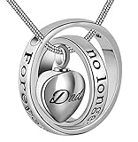 Flove Cremation Jewelry for Ashes, Cremation Necklaces for Dad