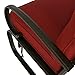Patio Swing Glider Bench Outdoor Cushioed 2 Person Rocking Chair Garden Loveseat, Brick Red