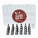 CAKE DECORATING TIPS - 37 PIECES TOTAL - Professional Pastry Piping Set Stainless Steel + Coupler + Storage Case + 10 Disposable Cake / Cupcake Bags For Baking Supplies - by Auntie Sue Bakeware