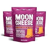 Moon Cheese Cheddar Bacon Me Crazy, 100% Bacon Cheddar Cheese Snacks, Crunchy Keto Food, Low Carb, High Protein, 2 oz. (3 Pack)