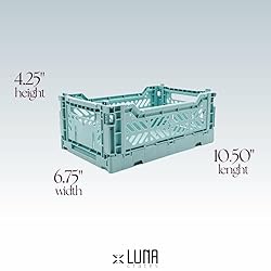 Collapsible Storage Box, Foldable Crate Organizer