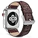 MoKo Band for Apple Watch Series 1 Series 2, Premium Genuine Leather Crocodile Pattern Replacement Strap for 42mm Apple Watch 2015 & 2016 All Models, BROWN (Not Fit Apple Watch 38mm Versions)