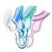 Brilliant Oral Care Baby’s First Toothbrush, Smooth Silicone Bristles Gently Clean Tender Teeth and Gums, for Ages 4+ Months, Clear, 2 Pack
