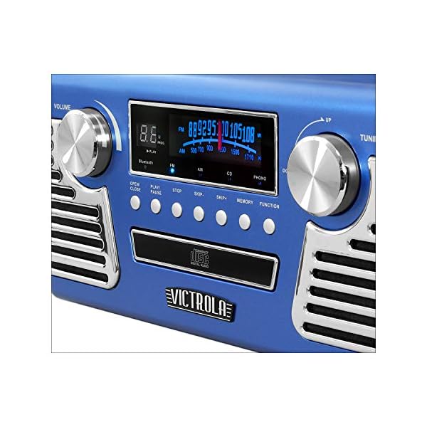 Tocadisco Victrola V50-200 3 Vel Graba LP a MP3 Bt CD Radio - Imagen 3