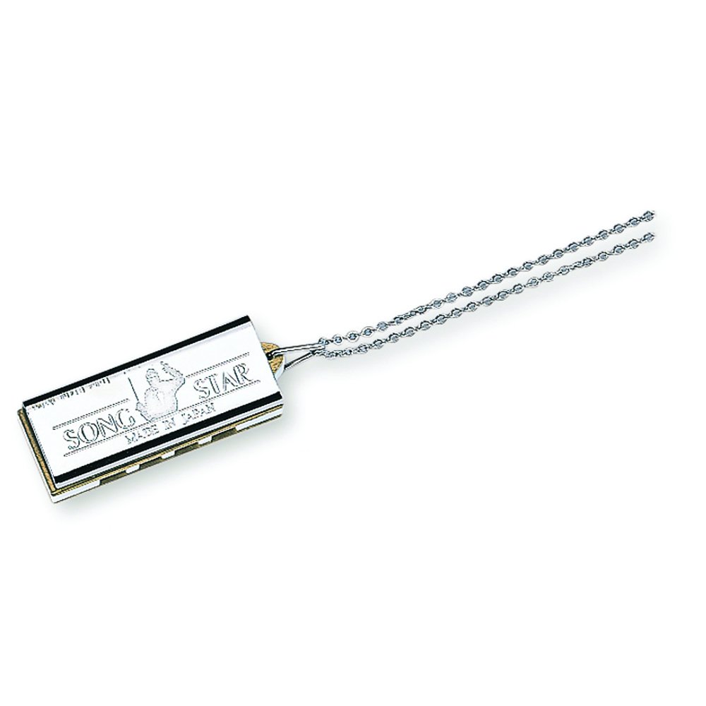 Suzuki Diatonic Harmonica Necklace N-1200, Silver