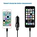 Car Charger, FOBSUNLAND High Speed 3.1A Daul USB Car Charger with 3ft Charging Cord Compatible with iPhone 7 7Plus 6 6Plus 6s 6sPlus 5 5S 5C SE,iPad and More (Black)