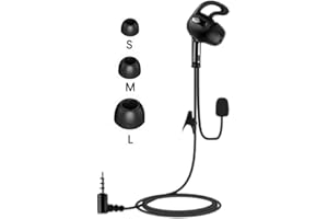 GaiRen Referee Communication System, Professional FBIM Referee Headsets with Earphone for Soccer Volleyball Ofiicial Football Handball (1 Left Earpiece)