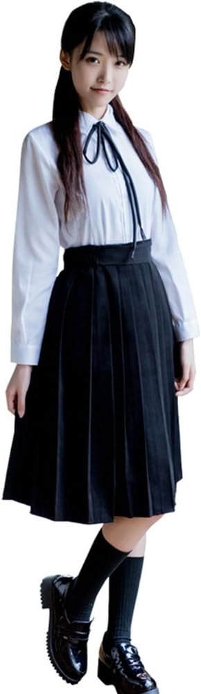 Amazon Jkコスプレ Emfay 女子高生 セーラー服 女子高校 制服 清純 白 シャツ スカート 歓送迎会 二次会 宴会 長袖 ブラック Xxl コスプレ 仮装 通販