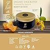 Fysio Organic Shea Butter Natural Body Moisturiser with Olive Oil, Beeswax, Argan Oil 250ml