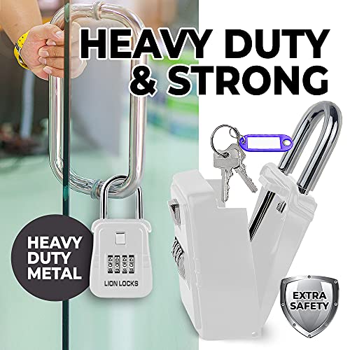 Lion Locks 1500 Key Storage Lockbox, SetYourOwn Code Lock Portable