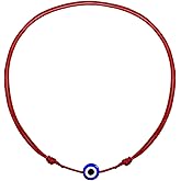 Evil Eye Red Cord Anklet Bracelet for Women Men Teen – Adjustable Waterproof String Ankle Jewelry for Protection & Good Luck, Minimalist Unisex Beach Accessory