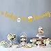 A Baby is Brewing Baby Shower Baby Sprinkle Banner Gender Reveal Party Decoration Diaper Party Decor Pre-strung Gold Glitter Baby Brewing Sign with Beer & Baby Bottle Design